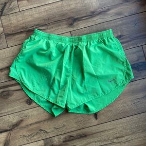 Neon Nike Dri fit running shorts